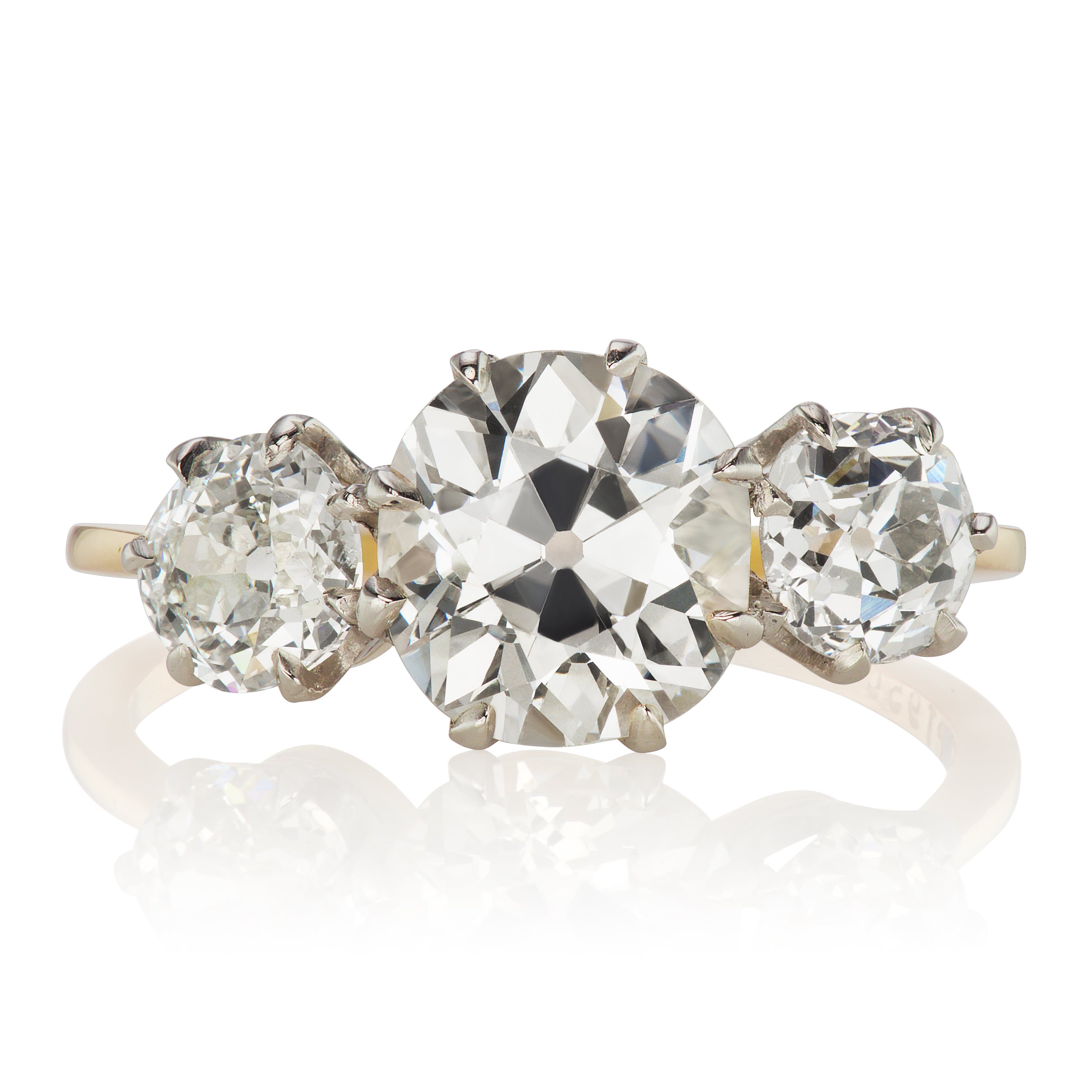 1.69ct old mine cut diamond Ring