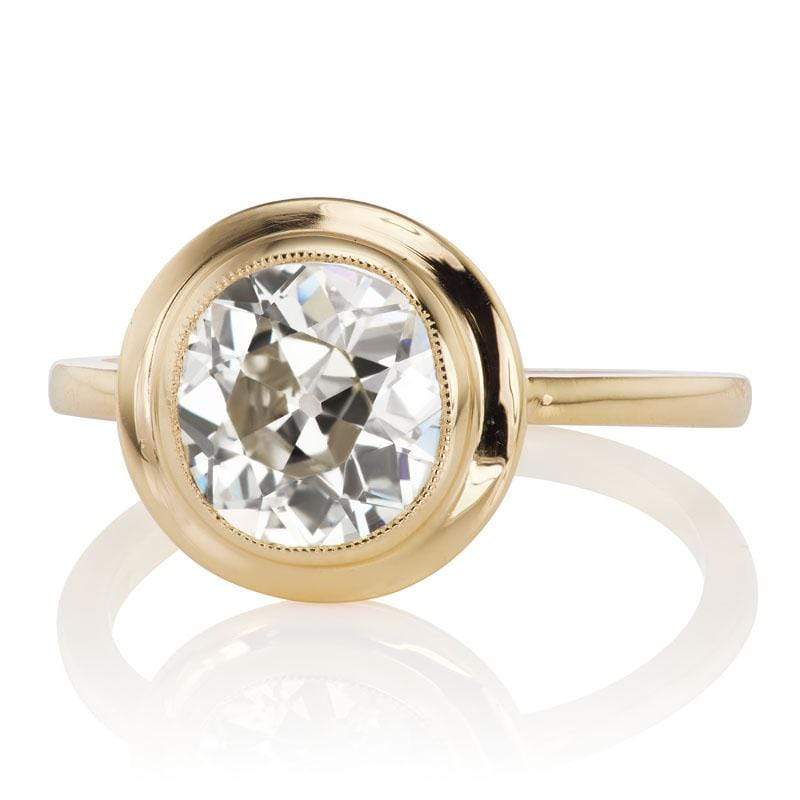 1.70ct old European cut diamond diamond engagement ring