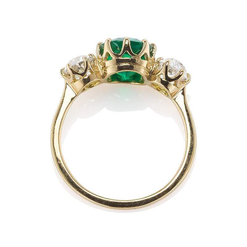 1.70ct zambian emerald1.70 ct Vivid Green Cushion Cut Zambian Emerald Ring 