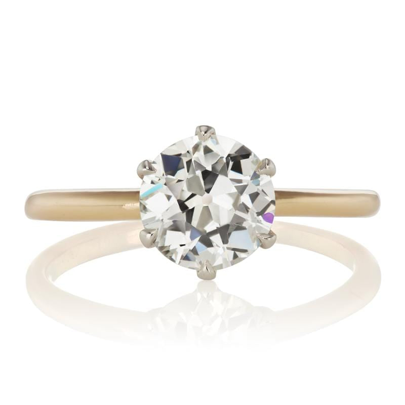 1.74ct old European cut diamond Ring