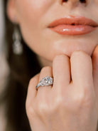 Vintage Art Deco Old European Cut Hexagon Setting Engagement Ring