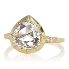 1.77ct Heart Shaped Rose Cut Diamond Ring