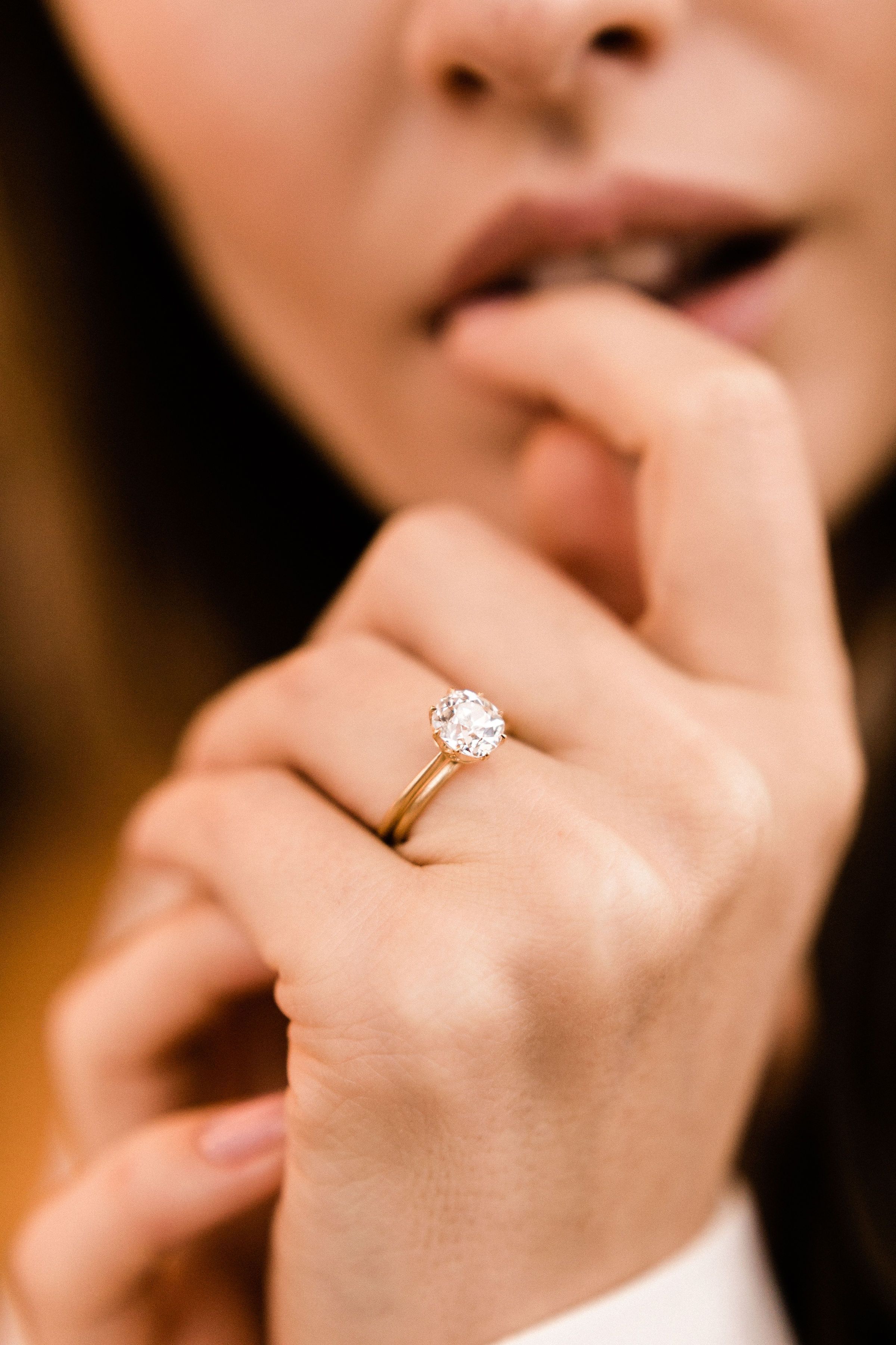 1.78ct old mine cut diamond Old Mine Cut Diamond Engagement Ring