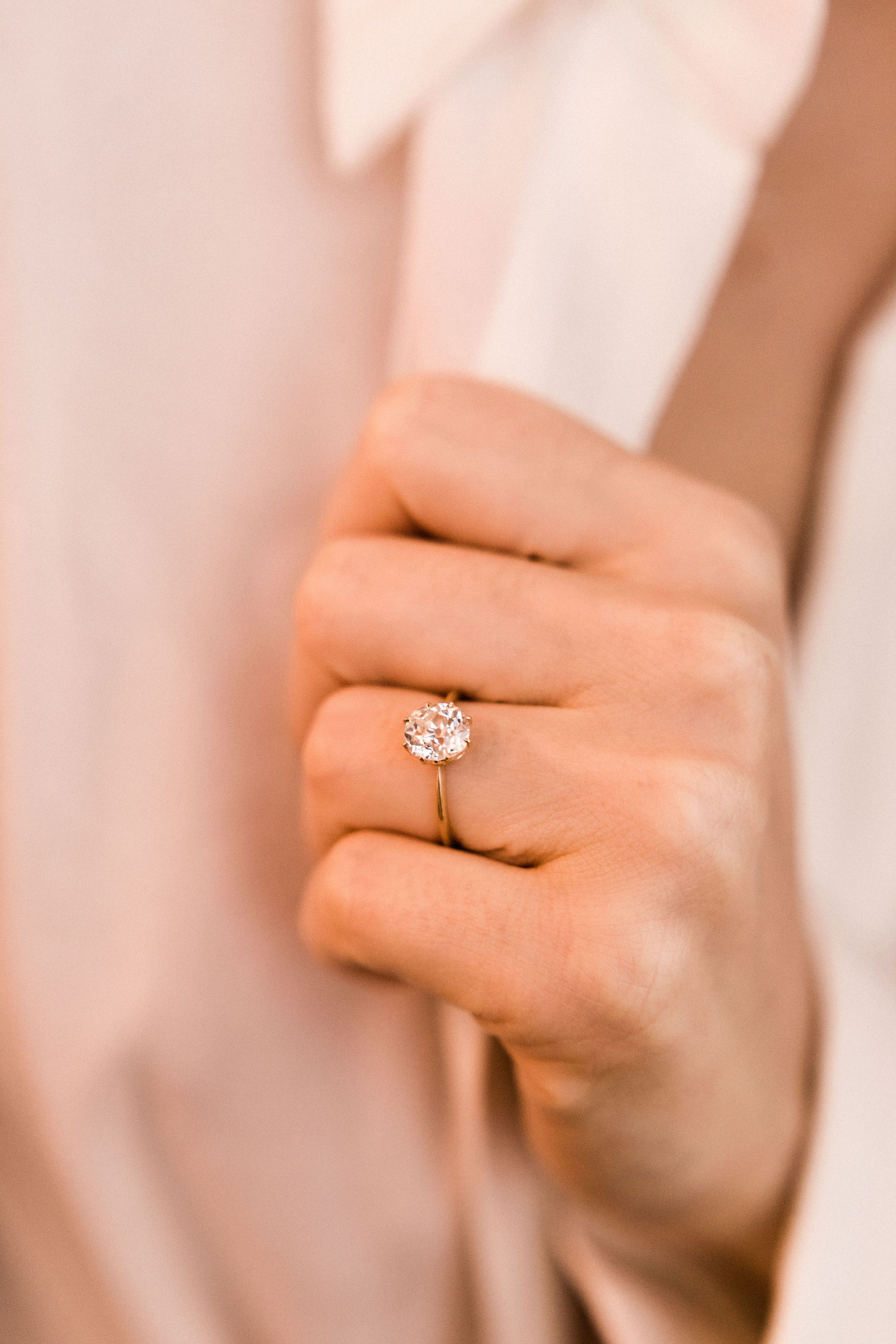 1.78ct old mine cut diamond Old Mine Cut Diamond Engagement Ring