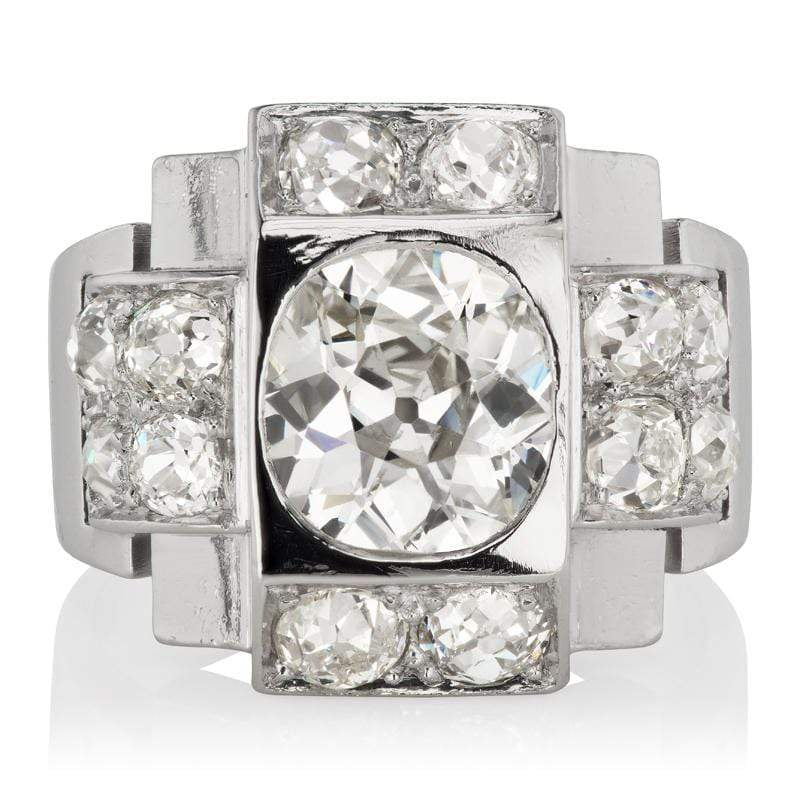 Unique Art Deco Engagement Ring
