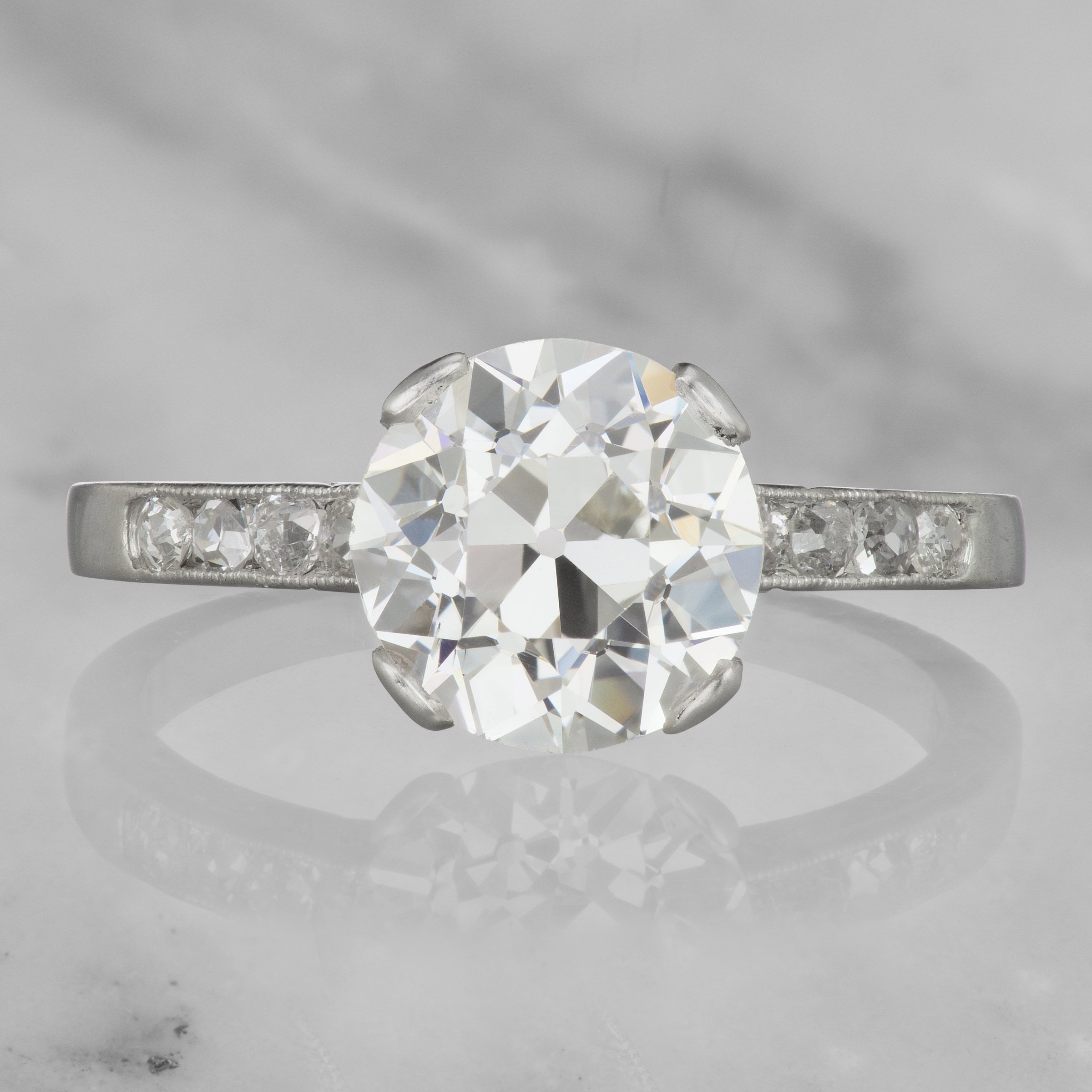 Art Deco Old European Cut Diamond Engagement Ring | Victor Barbone