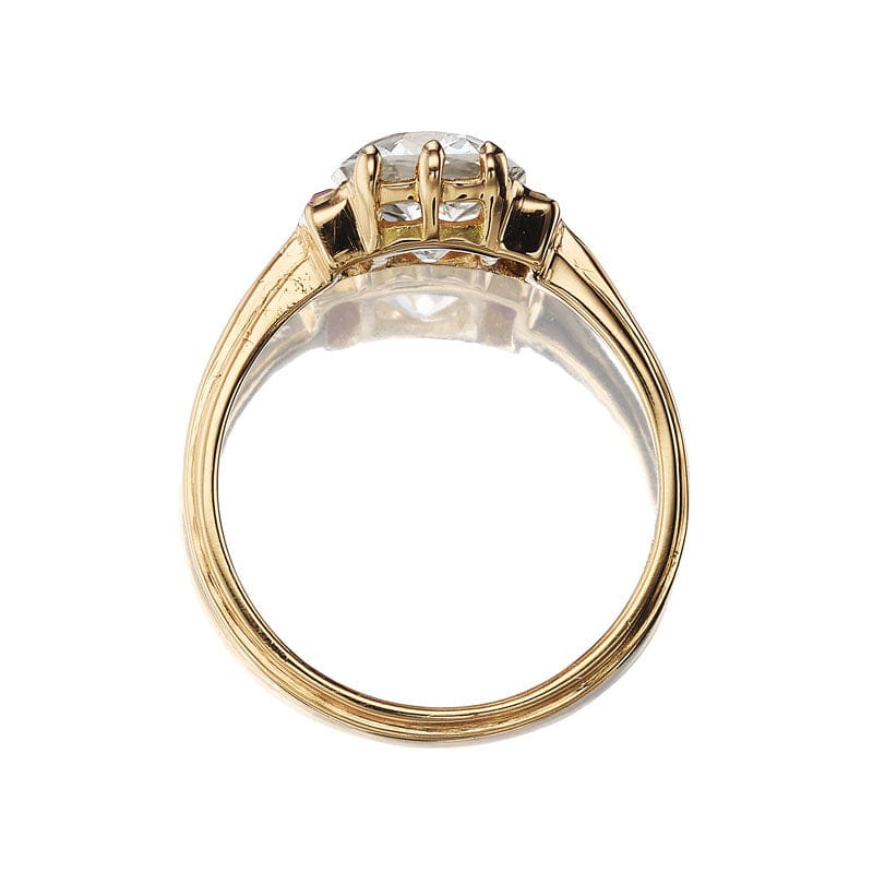 1-2 Carats gemstones  vintage engagement ring