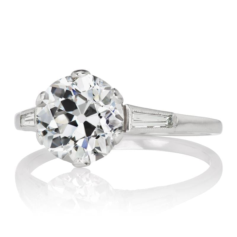 1.89ct old European cut diamond diamond engagement ring