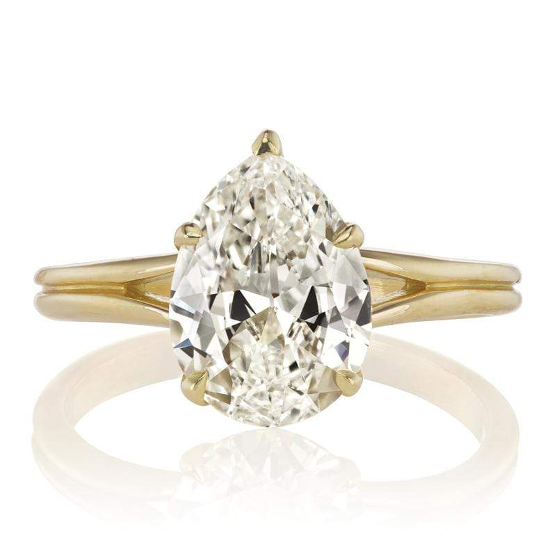 1.90ct Pear cut diamond Ring