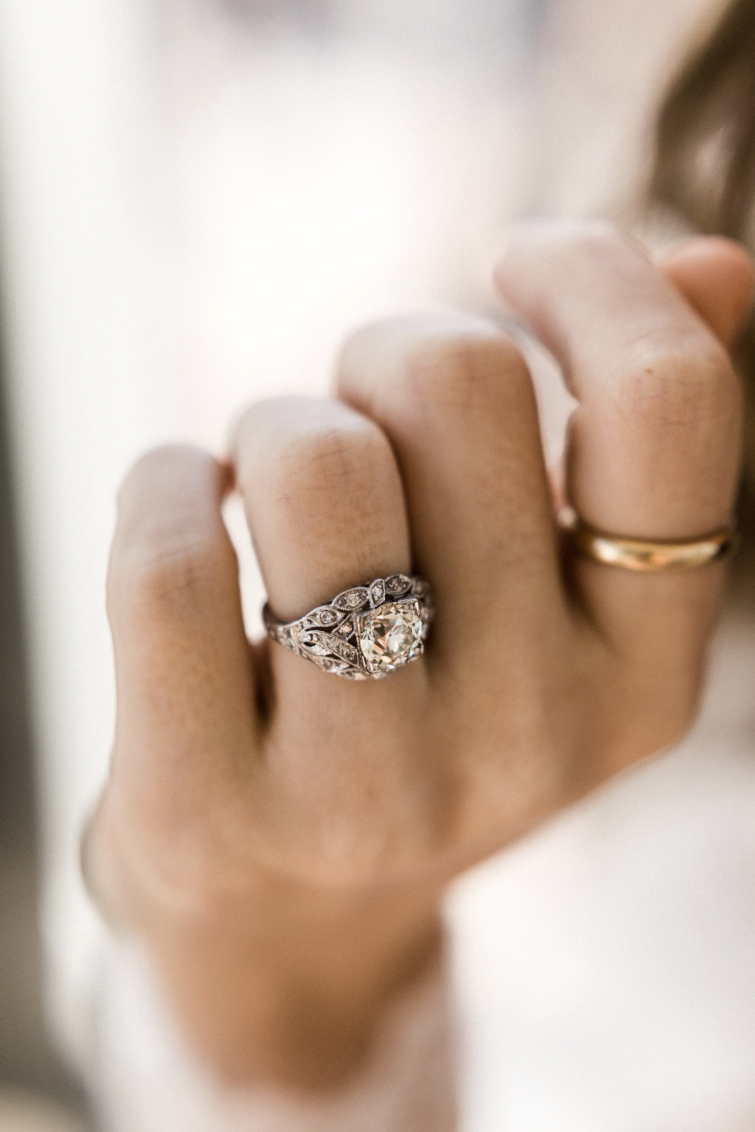 1.91ct old European cut diamond