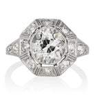 Vintage Octagon Halo Engagement Ring | Victor Barbone