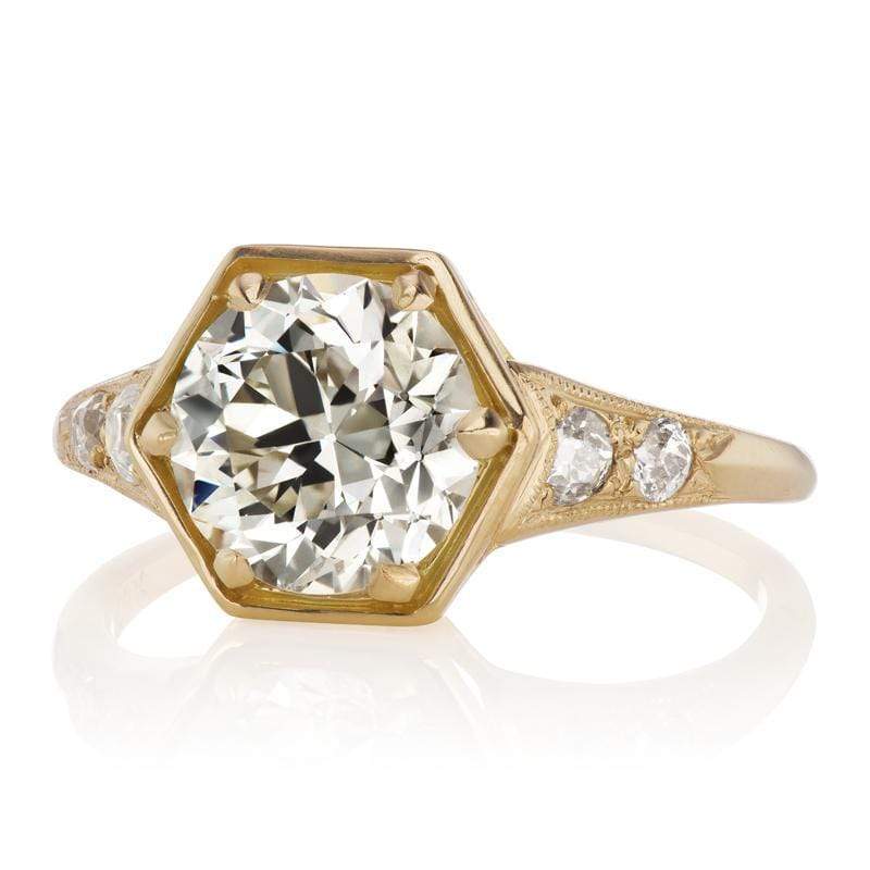 1.95ct transitional cut diamond Ring