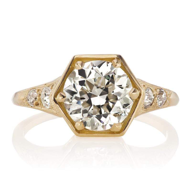 1.95ct transitional cut diamond Ring