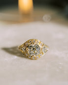 1.96ct Old Mine cut diamond Rings