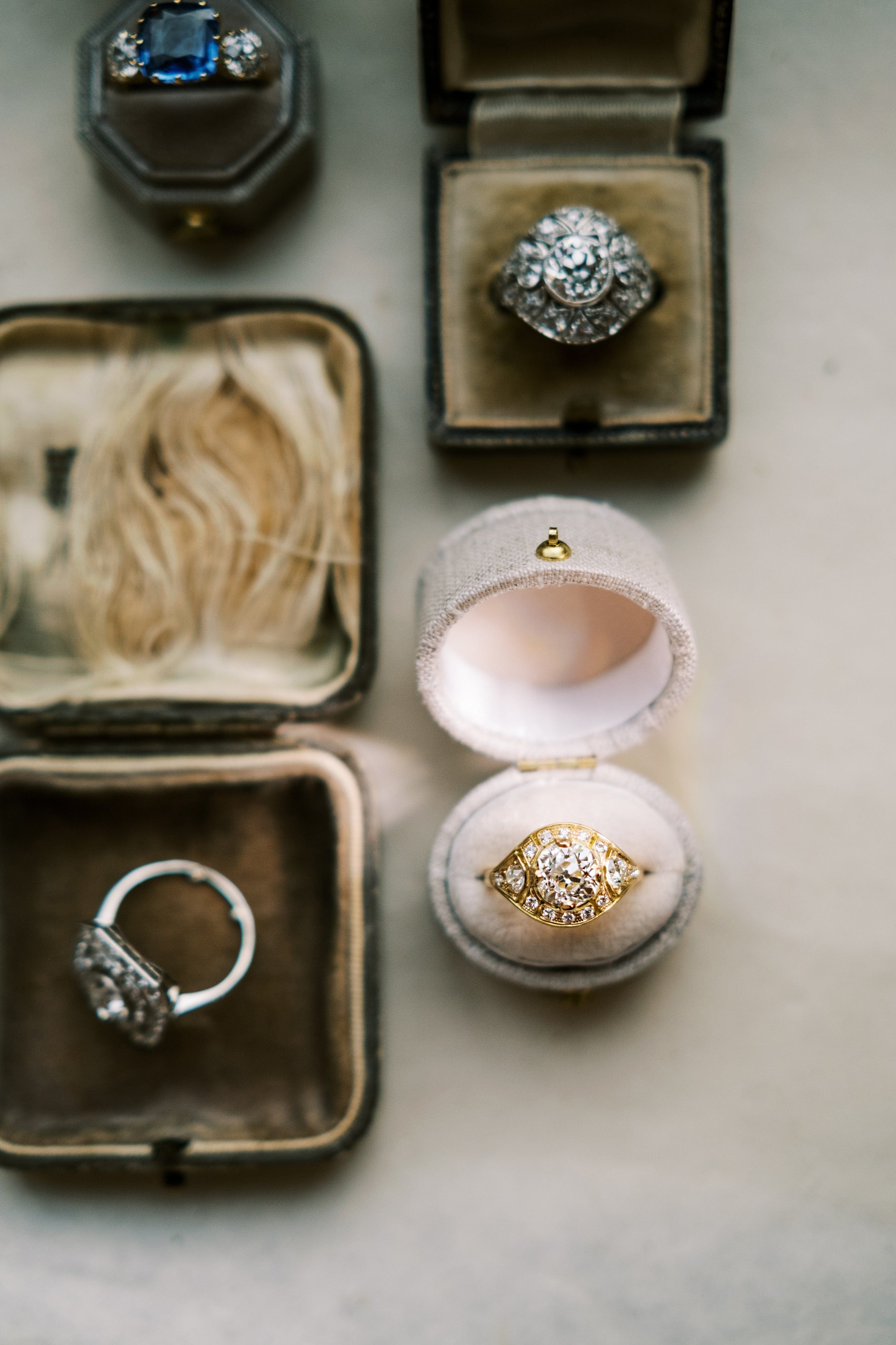 Old Mine cut diamond Rings