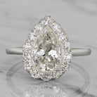 1.99 Carat Antique Pear Cut Diamond