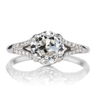 Platinum Split Shank Vintage Engagement Ring