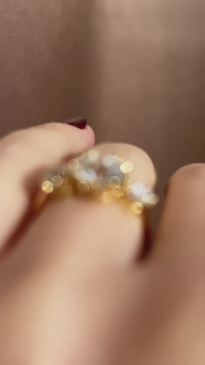 j-k-l color, vs clarity diamond in yellow gold setting