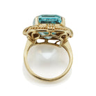 14.57ct Aquamarine Unique Aquamarine Engagement Ring