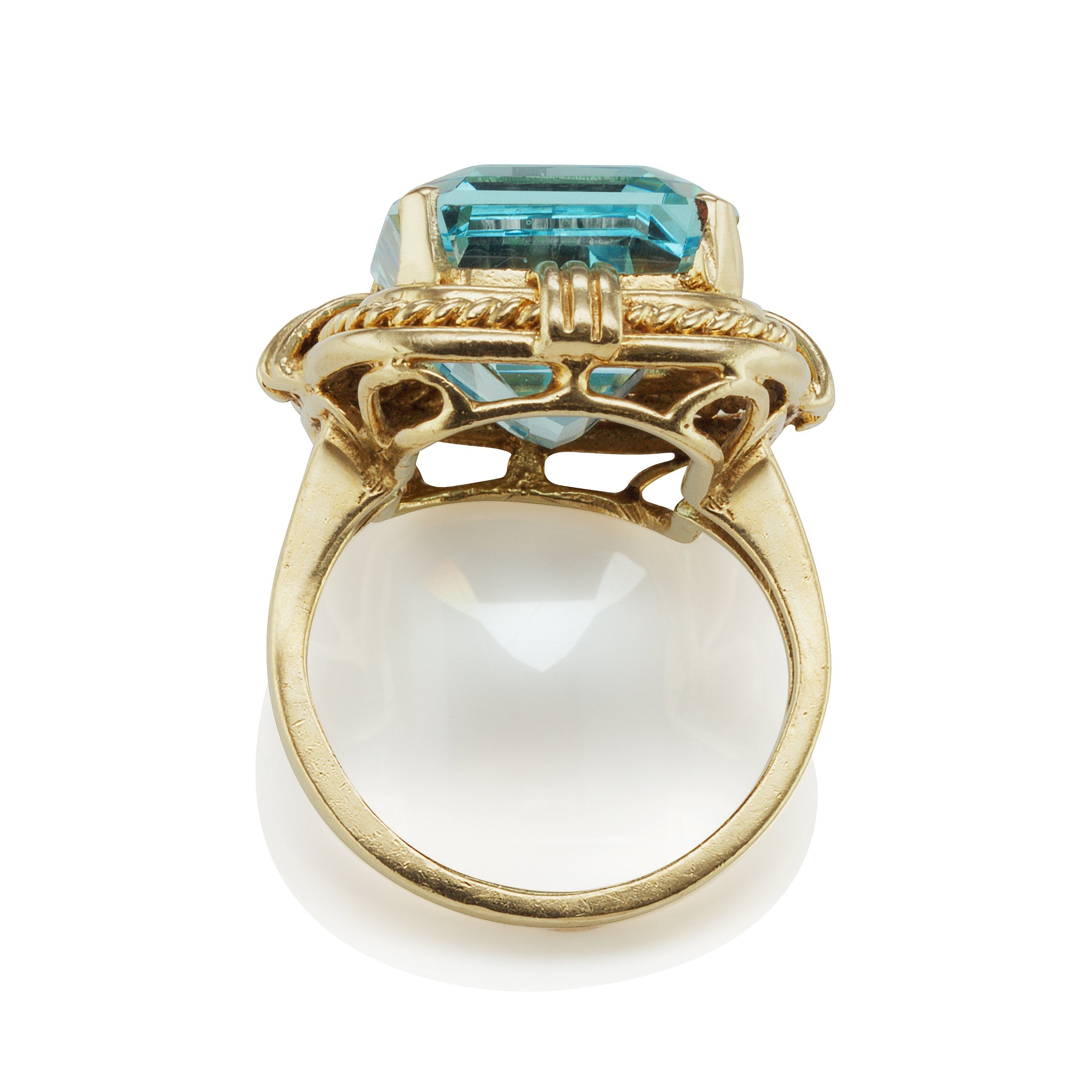 14.57ct Aquamarine Unique Aquamarine Engagement Ring