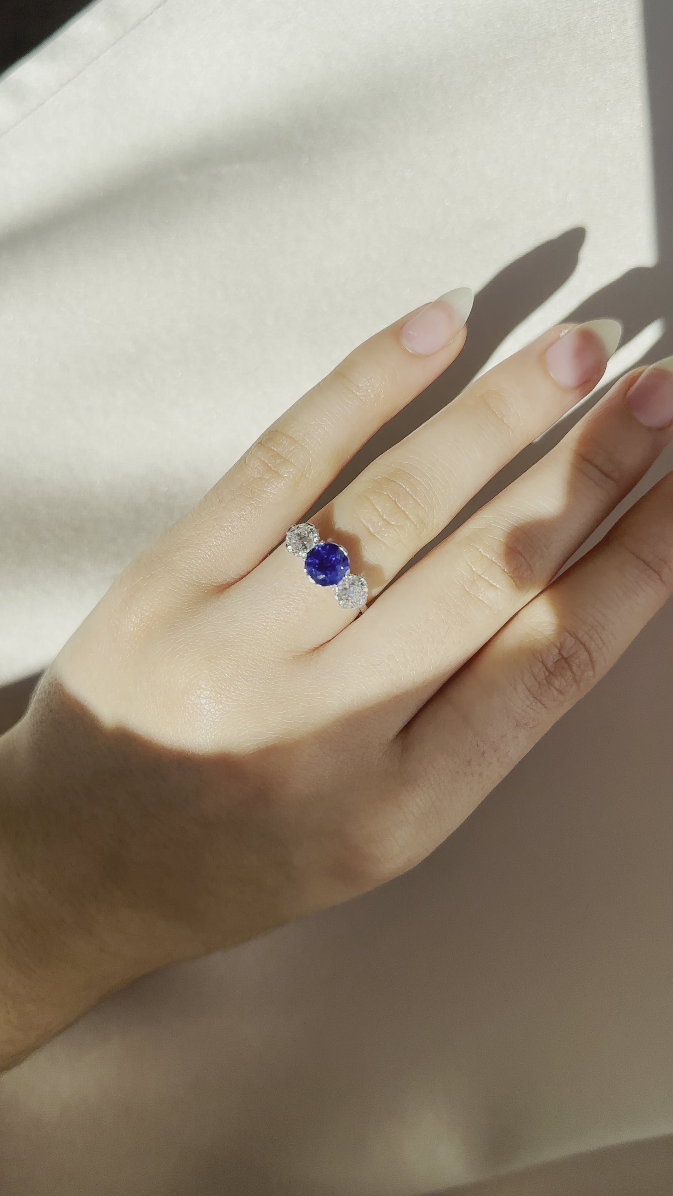 j-k-l color, diamond in platinum setting