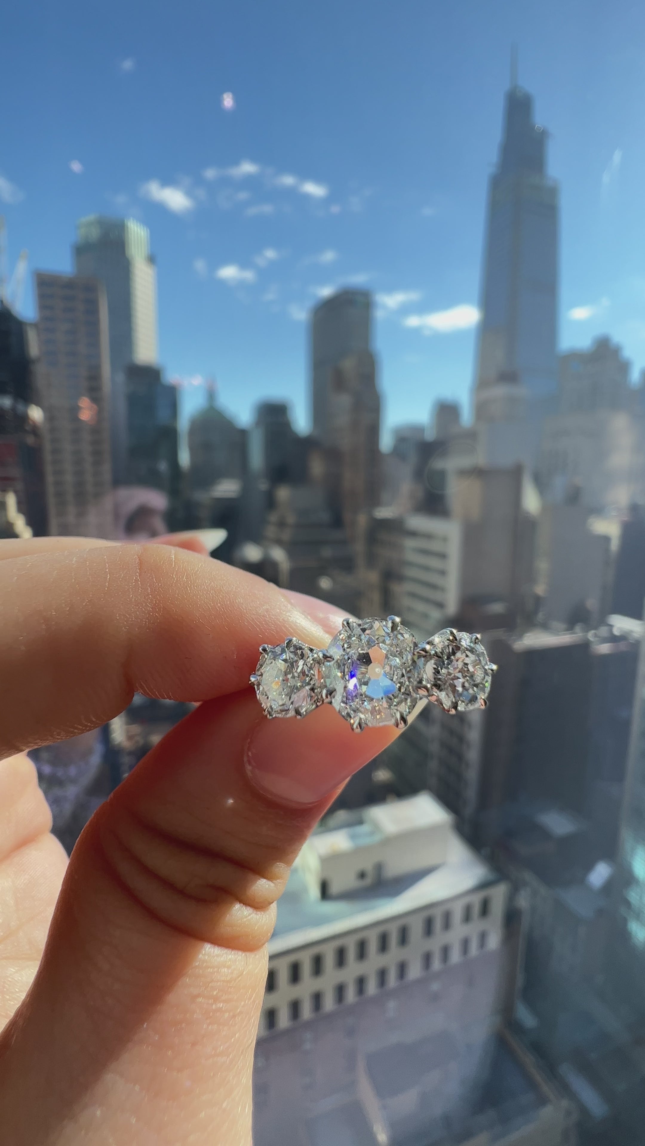 g-h-i color, si-i clarity diamond in platinum setting