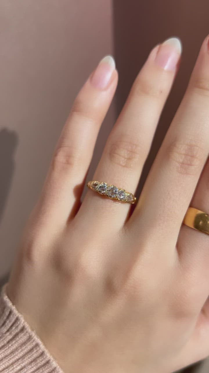 Less than 1  vintage engagement ring