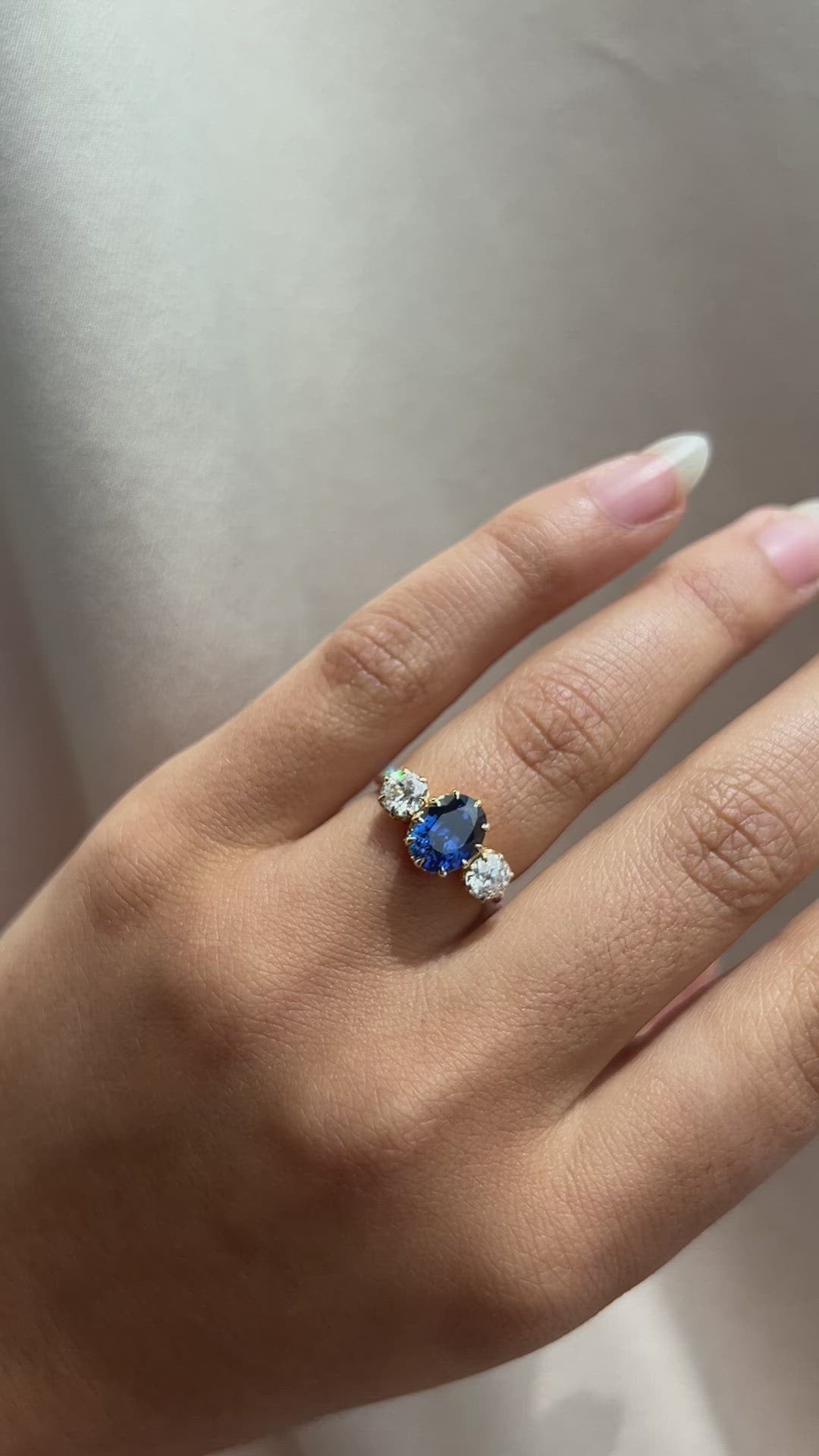 diamond in yellow gold setting