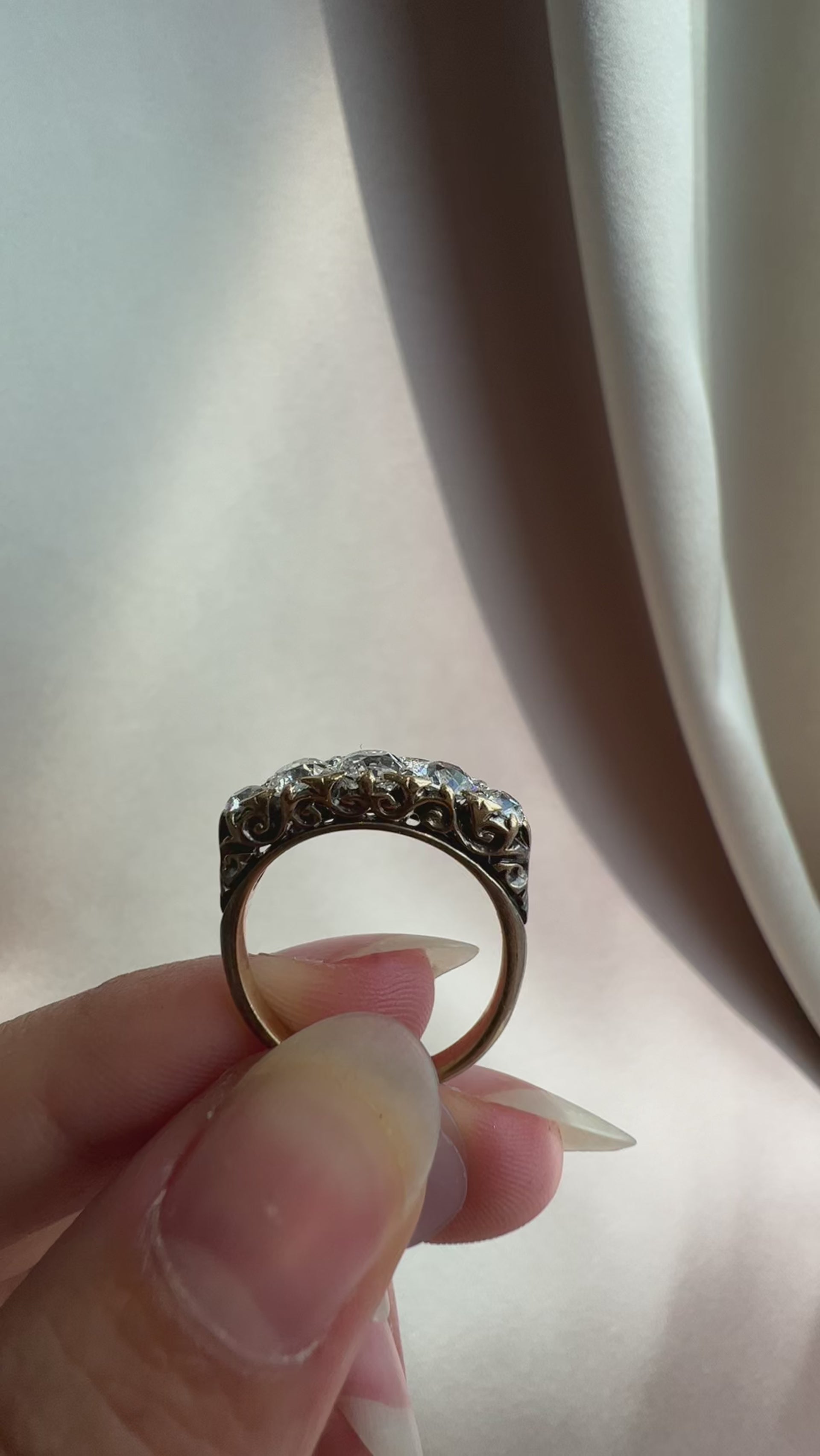 diamond in yellow gold setting