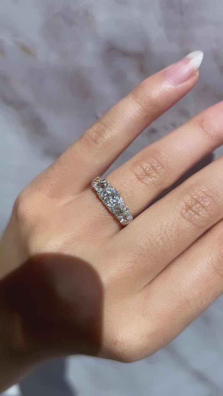  videos and images of vintage -Old Mine cut diamond 