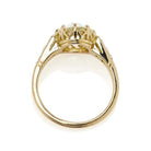 Low Profile 2 carat Old European Cut Engagement Ring with Side Stones