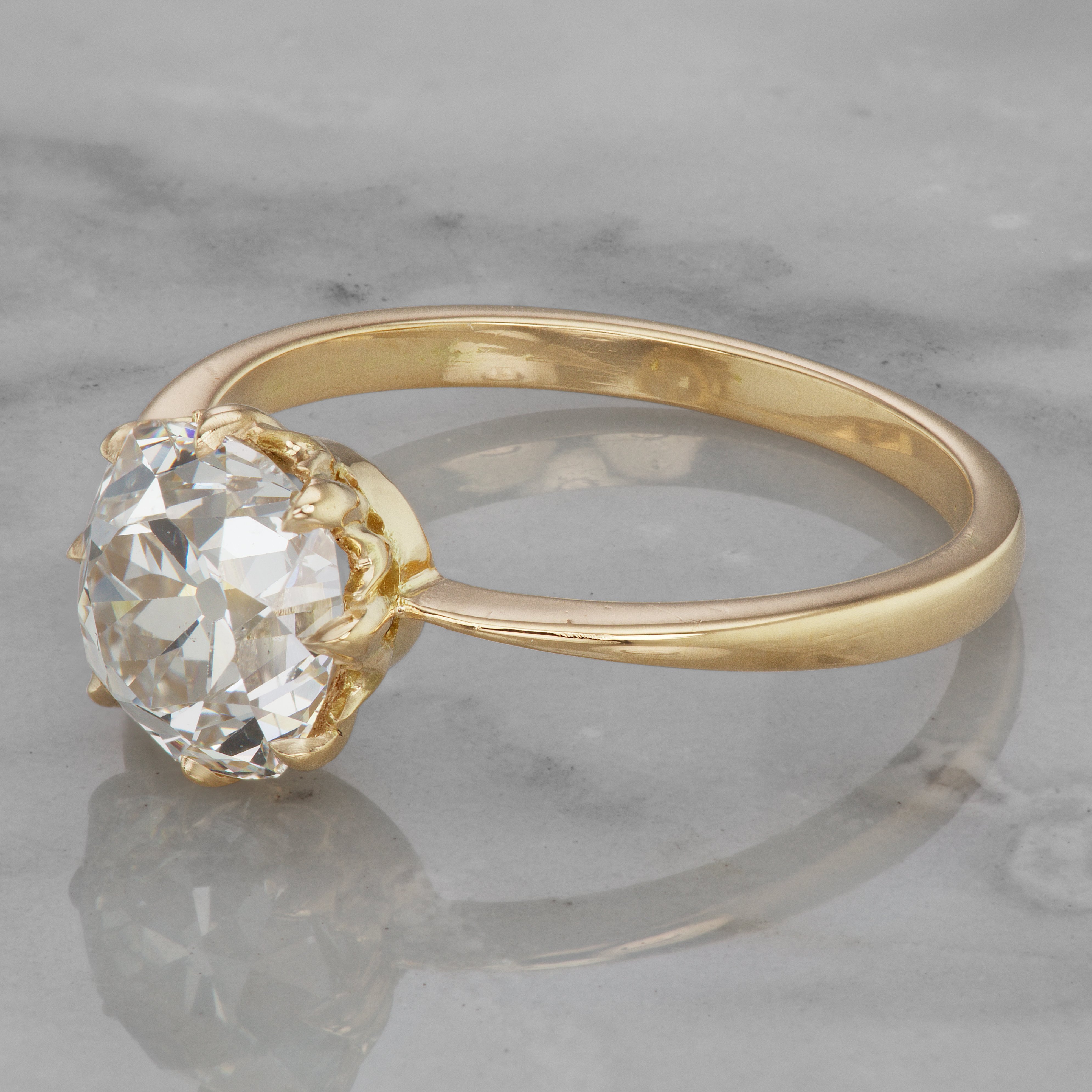 2.00ct old mine cut diamond