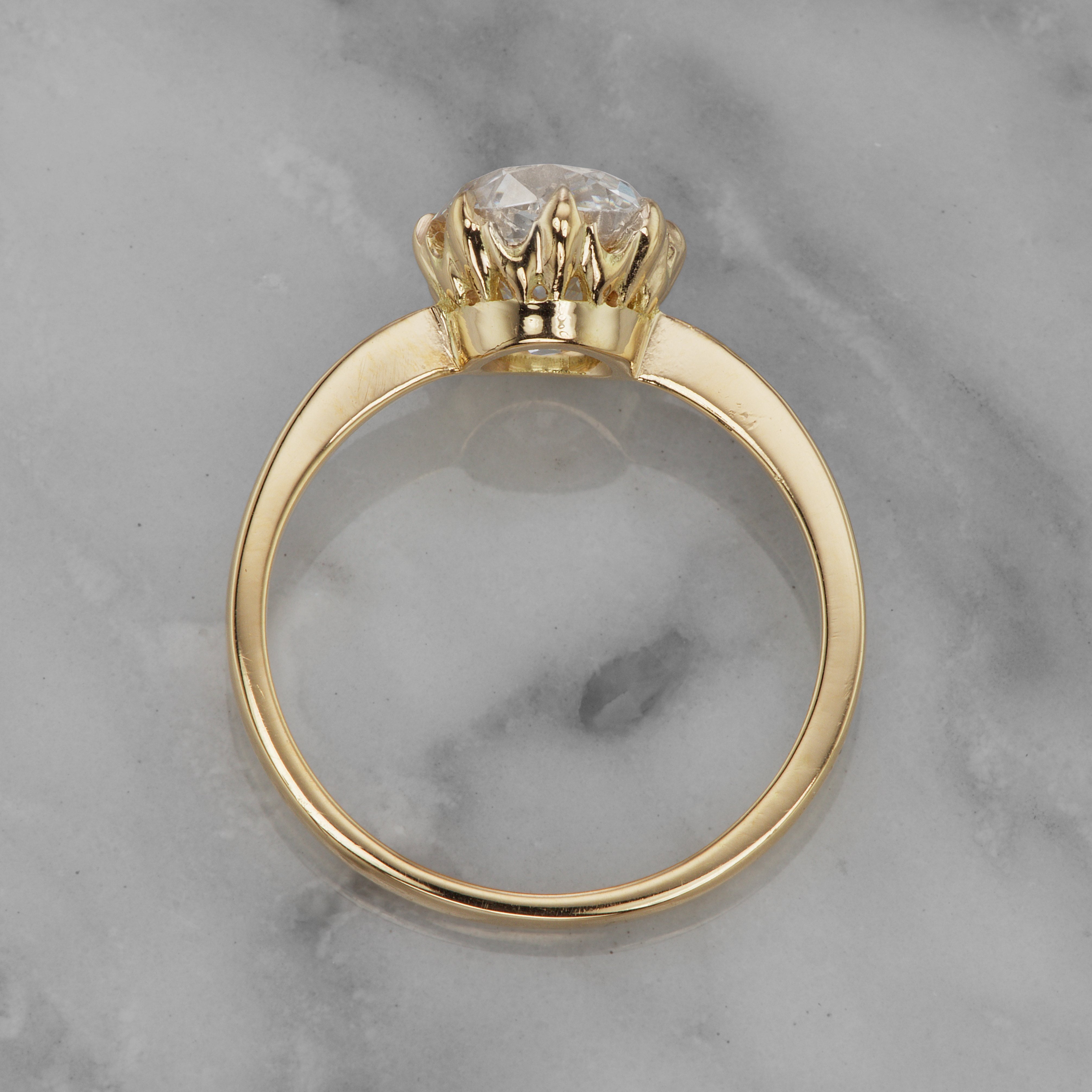 2.00ct old mine cut diamond