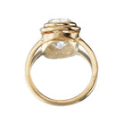 Bezel Set Transitional Cut Diamond in Yellow Gold