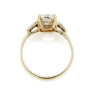 2.01 Oval cut diamond Two Tone Oval Diamond Engagement Ring