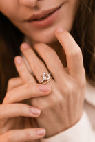 2.01 Oval cut diamond Two Tone Oval Diamond Engagement Ring