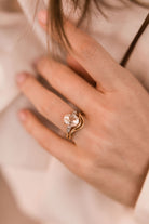 2.01 Oval cut diamond Two Tone Oval Diamond Engagement Ring