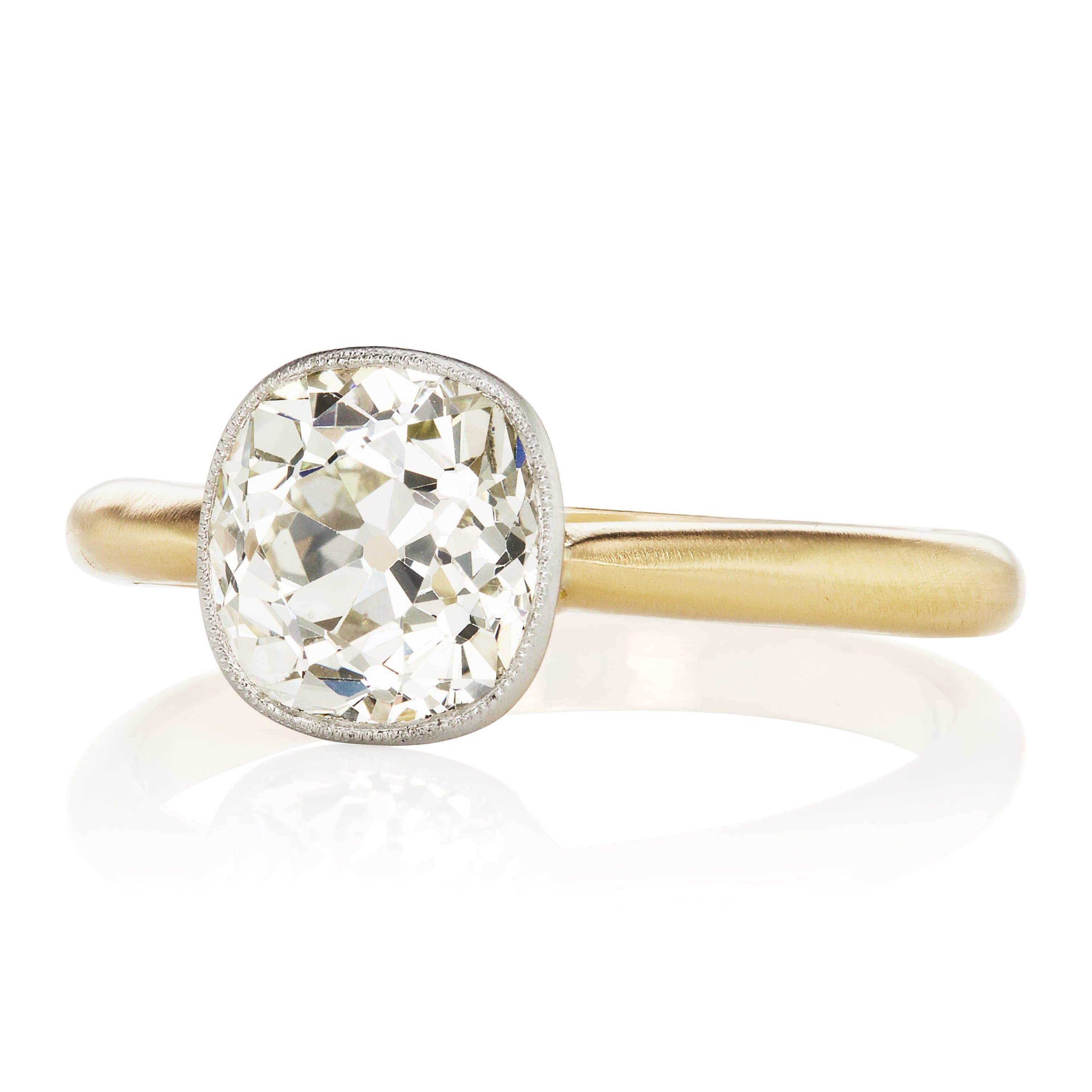 2.01ct old mine cut diamond