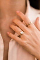 2.02 old mine cut diamond 2 Carat Bezel Set Solitaire Engagement Ring