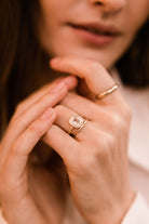 2.02 old mine cut diamond 2 Carat Bezel Set Solitaire Engagement Ring