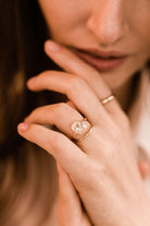 2.02 old mine cut diamond 2 Carat Bezel Set Solitaire Engagement Ring