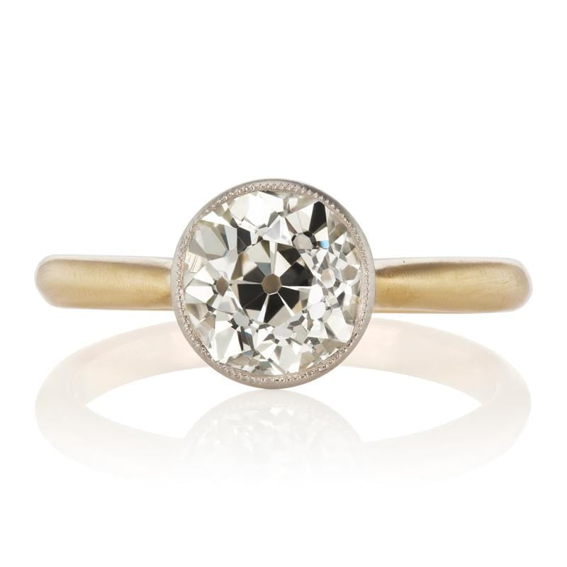 2.03ct old mine cut diamond Ring