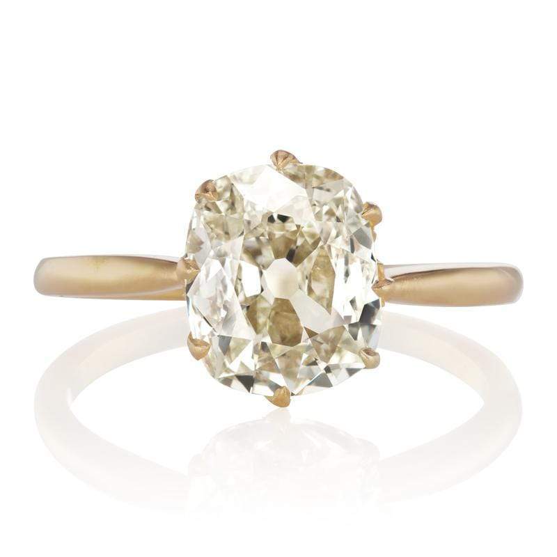 2.03ct old mine cut diamond Ring