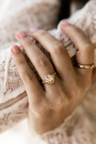 2.04ct old European cut Diamond Hexagon Diamond Engagement Ring