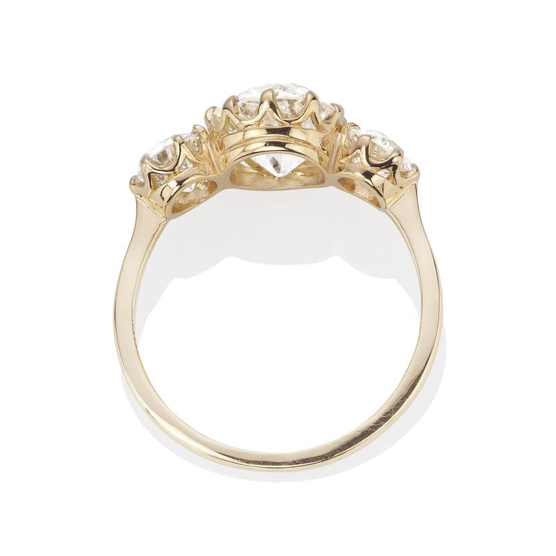 2.04ct old European cut Diamond Ring