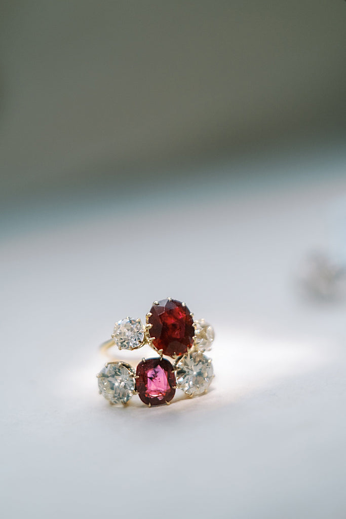 2.05ct no-heat Burmese Ruby and diamond ring