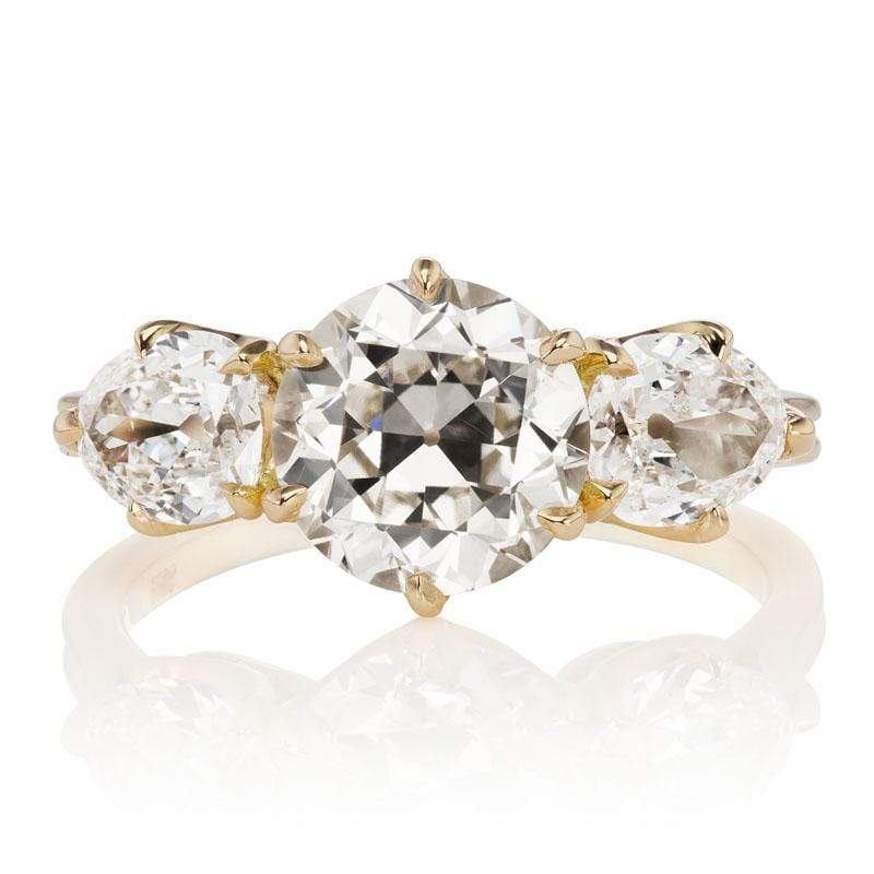 2.05ct old European cut diamond Ring