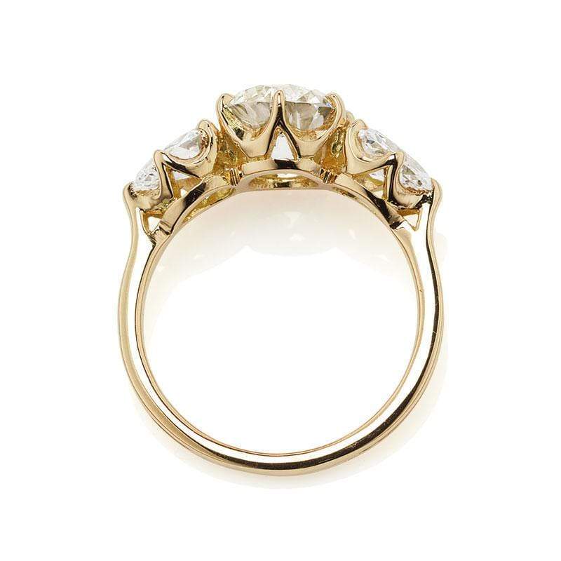 2.05ct old European cut diamond Ring