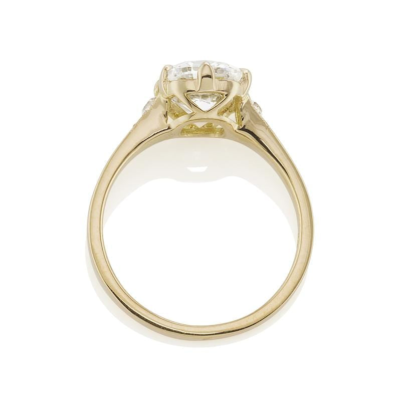 2.05ct old mine cut diamond Ring