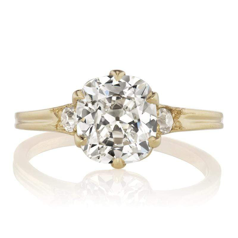 2.05ct old mine cut diamond Ring